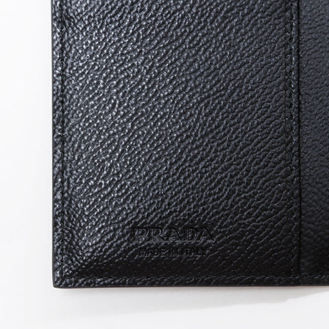 PRADA Safiano leather Card Case gray WS21727