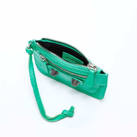 BALENCIAGA Le Cagole Coin case Card Case green WS21728