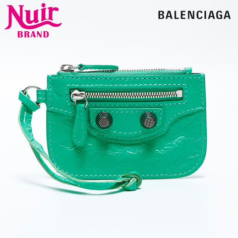 BALENCIAGA Le Cagole Coin case Card Case green WS21728