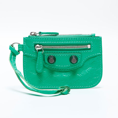 BALENCIAGA Le Cagole Coin case Card Case green WS21728