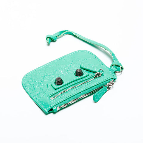 BALENCIAGA Le Cagole Coin case Card Case green WS21728