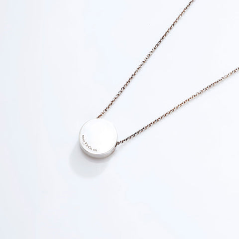 TIFFANY&Co. Coin Cave Circle 925 Necklace Silver WS21730