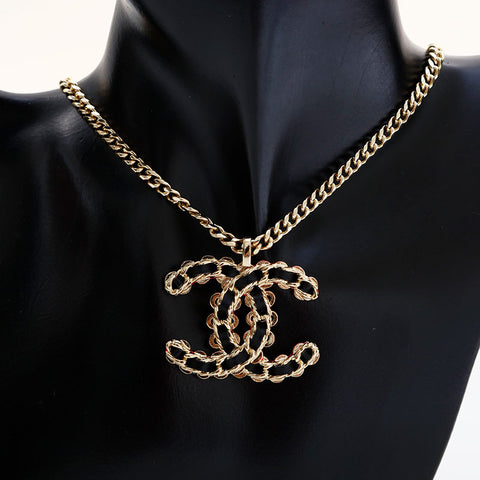 CHANEL K23B 2023 COCO Mark Necklace gold WS21734