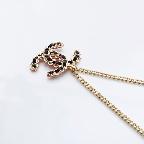 CHANEL K23B 2023 COCO Mark Necklace gold WS21734