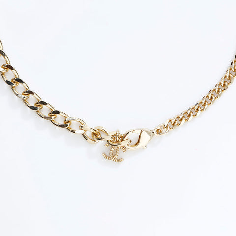 CHANEL K23B 2023 COCO Mark Necklace gold WS21734