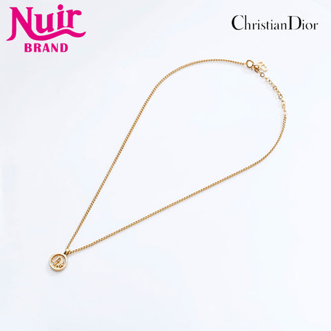 Christian Dior CD logo Necklace gold WS21737