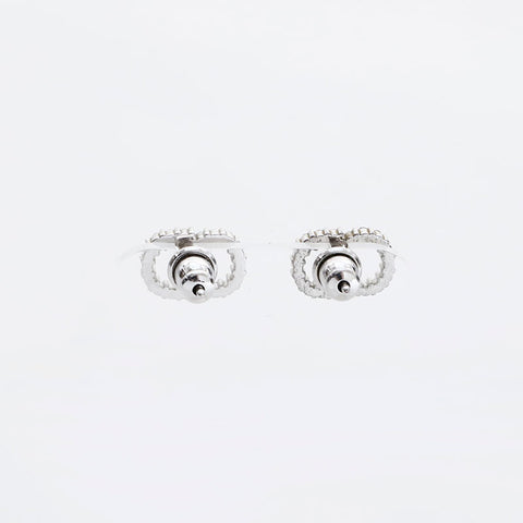 Christian Dior CD logo Necklace Silver WS21739