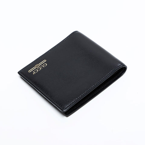GUCCI leather Bifold Wallet black WS21740