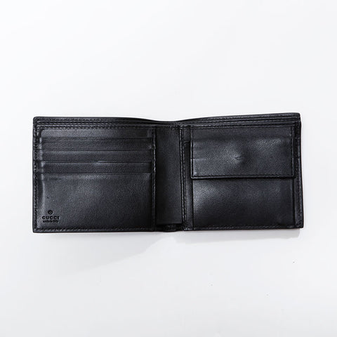 GUCCI leather Bifold Wallet black WS21740