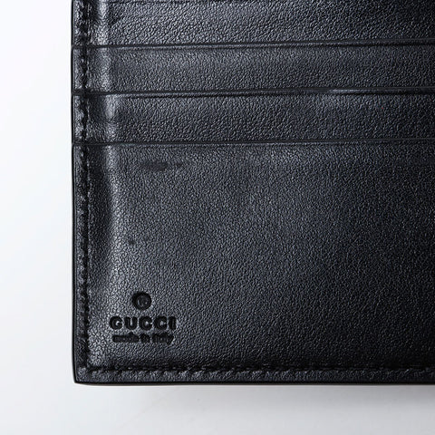 GUCCI leather Bifold Wallet black WS21740