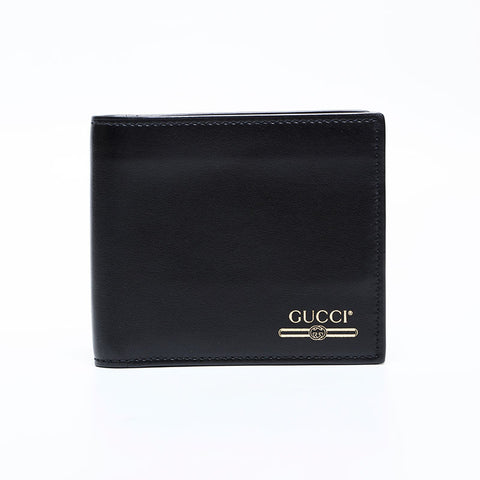 GUCCI leather Bifold Wallet black WS21740