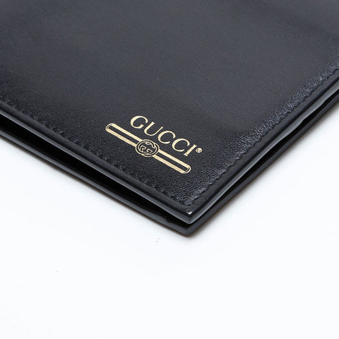 GUCCI leather Bifold Wallet black WS21740