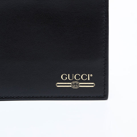 GUCCI leather Bifold Wallet black WS21740