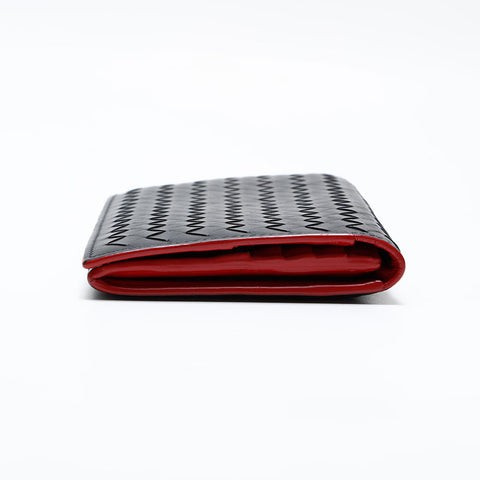 BOTTEGAVENETA INTRECCIATO Purse Bifold Wallet black WS21741