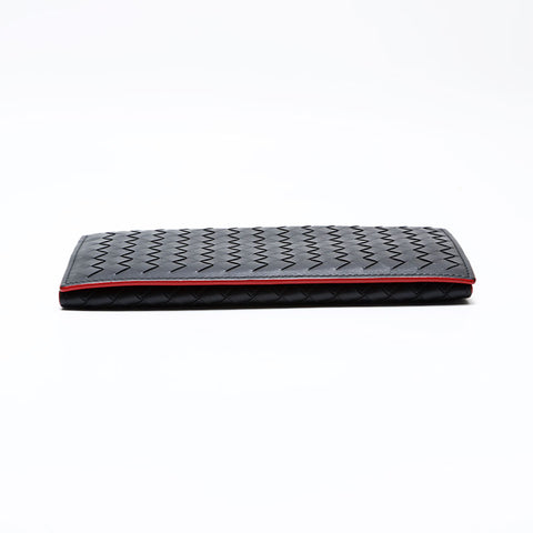 BOTTEGAVENETA INTRECCIATO Purse Bifold Wallet black WS21741