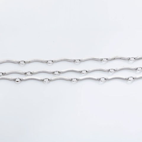 YVES SAINT LAURENT Chain 3 consecutive Necklace Silver WS21743