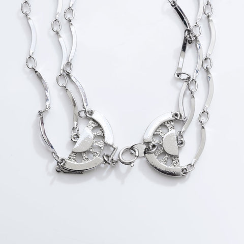YVES SAINT LAURENT Chain 3 consecutive Necklace Silver WS21743