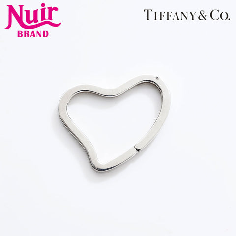 TIFFANY&Co. Open Heart Carabiner 925 key ring Silver WS21748