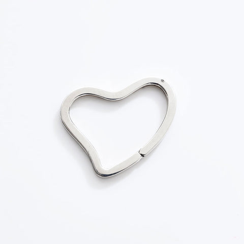 TIFFANY&Co. Open Heart Carabiner 925 key ring Silver WS21748