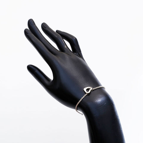 TIFFANY&Co. Open heart 925 bracelet Silver WS21750