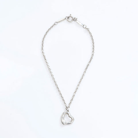 TIFFANY&Co. Open heart 925 bracelet Silver WS21750
