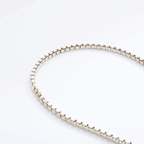 TIFFANY&Co. Venetian Chain 925 Necklace Silver WS21751