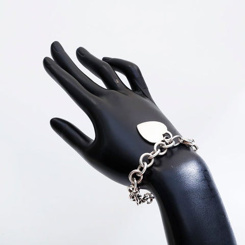 TIFFANY&Co. Return to 925 Heart Chain 925 bracelet Silver WS21752