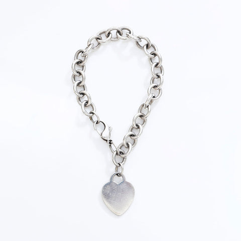 TIFFANY&Co. Return to 925 Heart Chain 925 bracelet Silver WS21752