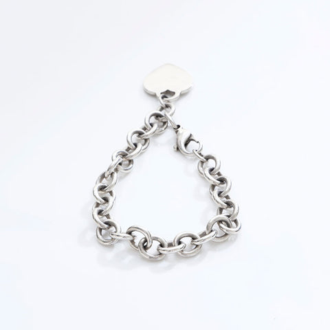 TIFFANY&Co. Return to 925 Heart Chain 925 bracelet Silver WS21752