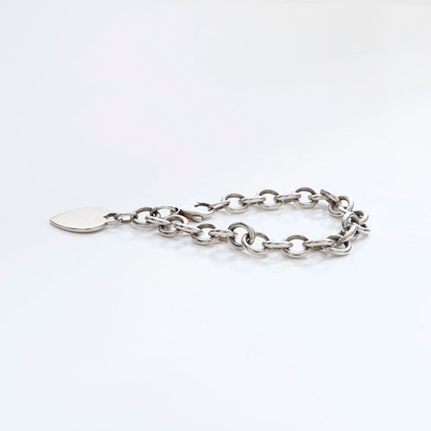 TIFFANY&Co. Return to 925 Heart Chain 925 bracelet Silver WS21752