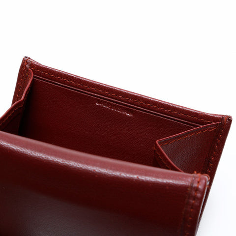 CARTIER Leather Must Do Coin case Red WS21754
