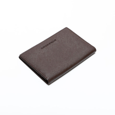 BURBERRY Leather Business Card Holder Card Case Brown WS21755