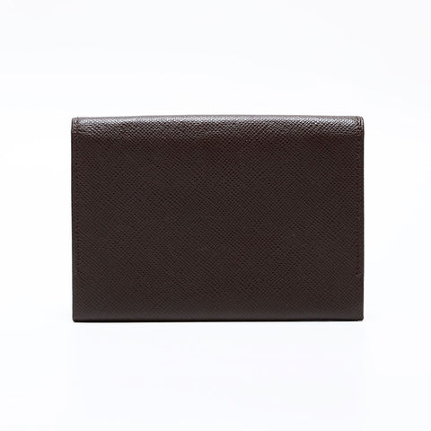 BURBERRY Leather Business Card Holder Card Case Brown WS21755