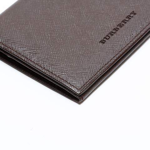 BURBERRY Leather Business Card Holder Card Case Brown WS21755
