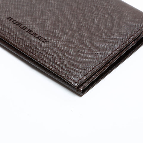 BURBERRY Leather Business Card Holder Card Case Brown WS21755