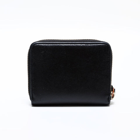 Vivienne Westwood Leather Round Zip Compact Wallet Coin case black WS21756
