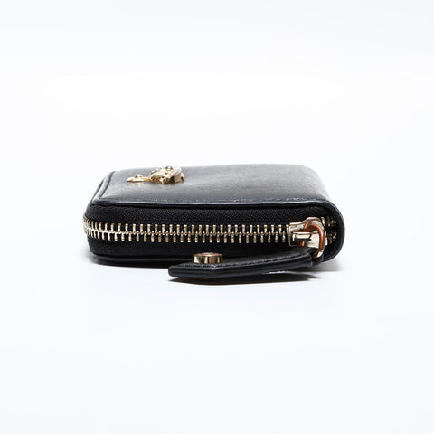 Vivienne Westwood Leather Round Zip Compact Wallet Coin case black WS21756