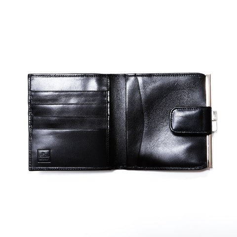 FENDI Leather gauze Bifold Wallet black WS21759