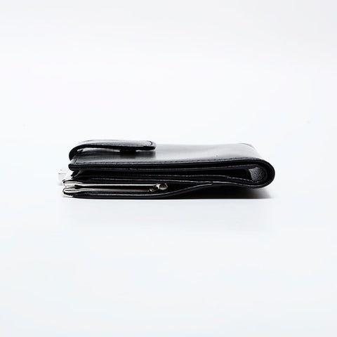 FENDI Leather gauze Bifold Wallet black WS21759