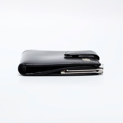 FENDI Leather gauze Bifold Wallet black WS21759