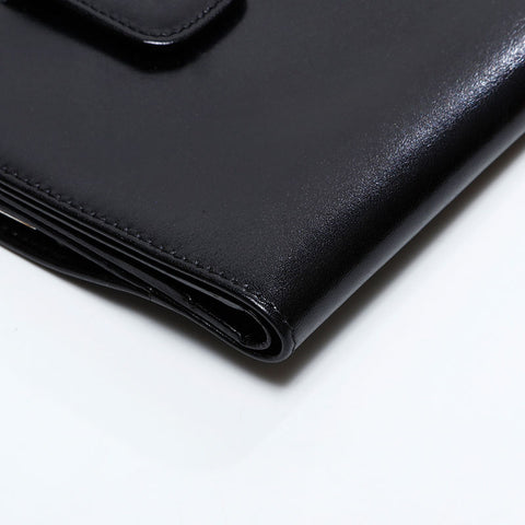 FENDI Leather gauze Bifold Wallet black WS21759