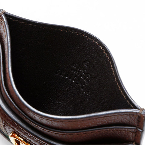 GUCCI GG Supreme Ophidia Card Case Brown WS21760