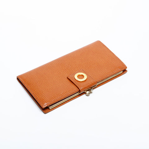 CELINE leather Purse Brown WS21761