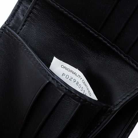 BOTTEGAVENETA INTRECCIATO leather Bifold Wallet black WS21762