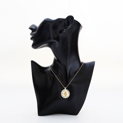 TIFFANY&Co. 925 750 T&C Coins Necklace Silver WS21764