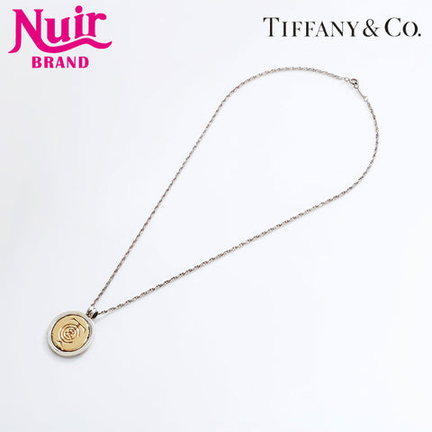 TIFFANY&Co. 925 750 T&C Coins Necklace Silver WS21764