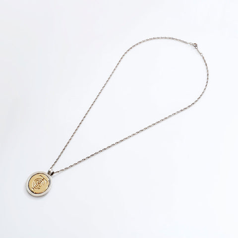 TIFFANY&Co. 925 750 T&C Coins Necklace Silver WS21764