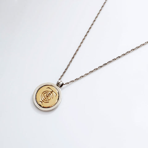 TIFFANY&Co. 925 750 T&C Coins Necklace Silver WS21764
