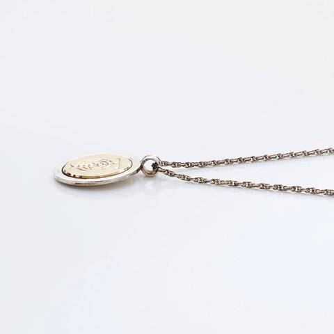 TIFFANY&Co. 925 750 T&C Coins Necklace Silver WS21764