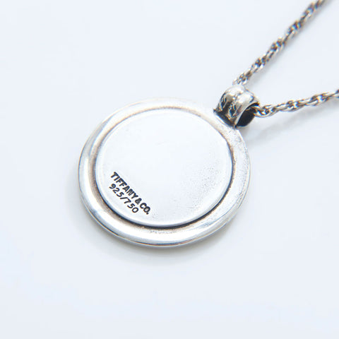 TIFFANY&Co. 925 750 T&C Coins Necklace Silver WS21764